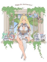 Rule 34 | 1girl, animated, anniversary, basket, blonde hair, blue dress, blue kimono, blush, boots, bow, breasts, brown footwear, chinese clothes, cleavage, cleavage cutout, closed eyes, closed mouth, clothes pin, clothing cutout, corset, cosplay, crossed legs, dark-skinned female, dark skin, dress, elf, english text, falling leaves, frilled dress, frills, full body, grin, hair bow, hakama, hakama skirt, hololive, hololive fantasy, houshou marine, houshou marine (cosplay), japanese clothes, kimono, kintsuba (shiranui flare), large breasts, leaf, long hair, looking at viewer, multicolored hair, multiple views, open mouth, orange eyes, pamyuu, photo (object), pointy ears, ponytail, red hakama, shiranui flare, shiranui flare (new year), shiranui flare (old design), shirogane noel, shirogane noel (cosplay), shoes, short dress, shoulder cutout, single thighhigh, sitting, skirt, smile, straight hair, streaked hair, tassel, thighhighs, thighs, two-tone hair, uruha rushia, uruha rushia (cosplay), usada pekora, usada pekora (cosplay), video, virtual youtuber, white dress, white footwear, white hair, white thighhighs, wind