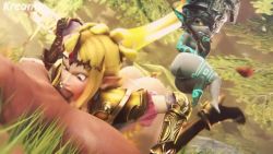 Rule 34 | 1boy, 2girls, 3d, angry, animated, armor, ass, assisted fellatio, bisexual female, blonde hair, blue eyes, boots, breasts, cum, cum in mouth, deepthroat, fellatio, femdom, forced, head grab, hetero, high heel boots, high heels, hyrule warriors, irrumatio, knee boots, kreamu, large breasts, midna, multiple girls, nintendo, nipples, oral, outdoors, penis, princess zelda, pumping, sound, tagme, the legend of zelda, the legend of zelda: twilight princess, uncensored, video