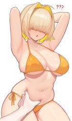 Rule 34 | 1girl, bikini, breasts, elegg (nikke), goddess of victory: nikke, large breasts, swimsuit