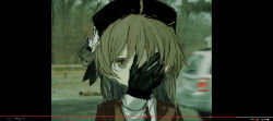 Rule 34 | 1girl, ahoge, beret, black gloves, black ribbon, blurry, blurry background, brown eyes, brown jacket, collared shirt, covered mouth, covering face, covering one eye, fake video, flower, gloves, hair ribbon, hand over face, hand up, hat, hat flower, hatoba tsugu, highres, jacket, kokaki mumose, light brown hair, long sleeves, looking at viewer, medium hair, motion blur, photo background, pillarboxed, portrait, reference request, ribbon, shirt, single hair ring, solo, swept bangs, tsugu (vtuber), virtual youtuber, white flower, white shirt, youtube