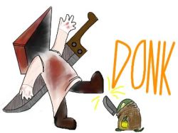Rule 34 | crossover, final fantasy, lowres, pyramid head, silent hill, silent hill (series), tagme, tonberry