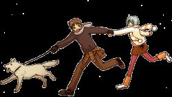Rule 34 | 1boy, 1girl, :d, ahoge, alternate costume, animal, ayanami rei, blue hair, brown eyes, brown footwear, brown hair, brown pants, brown shirt, brown skirt, cardigan, clothes around waist, covered mouth, dog, full body, hetero, holding, holding hands, ikari shinji, leash, leash pull, leg warmers, long sleeves, looking at another, lrk, miniskirt, mittens, neon genesis evangelion, open cardigan, open clothes, open mouth, outstretched arms, pants, pantyhose, pet walking, plaid, plaid shirt, polka dot, pom pom (clothes), red pantyhose, running, scarf, shirt, shirt around waist, shoes, short hair, skirt, smile, sneakers, striped clothes, striped legwear, striped pantyhose, striped scarf, sweater, transparent background, vertical-striped clothes, vertical-striped pantyhose, white footwear, winter clothes