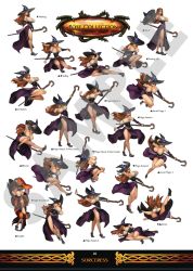 Rule 34 | 1girl, arm up, armpits, bare shoulders, black gloves, breasts, brown eyes, brown hair, chibi, cleavage, collarbone, crossed arms, curvy, detached sleeves, dragon&#039;s crown, dress, elbow gloves, fighting, fighting stance, gloves, hand on own hip, hat, highres, hip focus, holding, huge breasts, knees, legs, lips, long hair, lying, multiple boys, open mouth, orange hair, parted lips, pout, red eyes, red hair, sample watermark, sash, shiny skin, shoes, side slit, simple background, sitting, skull, smile, sorceress (dragon&#039;s crown), staff, statue, strapless, strapless dress, thighs, watermark, weapon, white background, wide hips, wind, witch, witch hat