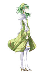 Rule 34 | 00s, 1boy, bad id, bad pixiv id, capelet, gloves, green eyes, green hair, hair tubes, hairband, ion (tales), male focus, matching hair/eyes, pantyhose, sandals, shirt, short hair with long locks, solo, standing, tales of (series), tales of the abyss, tamago gohan, thighhighs, white pantyhose
