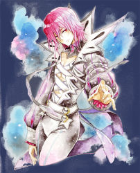 Rule 34 | 1boy, bad id, bad pixiv id, blue background, creed graphite, detached collar, k-mame, male focus, outstretched hand, pants, popped collar, red eyes, red hair, smile, solo, tales of (series), tales of hearts