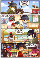 Rule 34 | &gt; &lt;, 3girls, 4koma, ace attorney, adam kapowski, aiming, alcohol, alternate color, alternate costume, alternate hairstyle, black egrets, black hair, braid, breasts, brown eyes, cameo, capcom, china dress, chinese clothes, cleavage, closed eyes, clothes writing, comic, cosplay, cup, dress, drinking, drinking glass, drunk, elbow gloves, english text, flower, flying sweatdrops, formal, gas mask, gloves, grey hair, hair flower, hair ornament, hair over one eye, hat, hot dog, impossible clothes, impossible shirt, jessica rabbit, jessica rabbit (cosplay), jitome, juju (skullgirls), kataro, large breasts, long hair, mask, md5 mismatch, meme, ms. fortune (skullgirls), multiple girls, one eye closed, open mouth, parasoul (skullgirls), parody, phoenix wright: ace attorney, pink eyes, pink hair, poster (medium), poster (object), pun, raincoat, red hair, resized, resolution mismatch, shirt, short hair, siblings, sisters, skullgirls, smile, source larger, space jam, standing, suit, twin braids, umbrella (skullgirls), underboob, underwear, who framed roger rabbit, wink