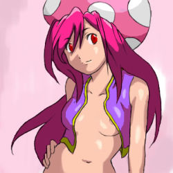 Rule 34 | breasts, long hair, lowres, mario (series), nintendo, open clothes, open shirt, shirt, super mario bros. 1, toadette
