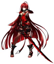Rule 34 | 1girl, ahoge, artist request, asymmetrical clothes, black footwear, black gloves, bloody queen (elsword), blunt bangs, boots, brown pantyhose, chest tattoo, closed mouth, elesis (elsword), elsword, full body, gloves, holding, holding sword, holding weapon, long hair, looking at viewer, official art, orange eyes, pantyhose, red hair, shaded face, skin tight, smile, solo, standing, sword, tattoo, toeless footwear, toeless legwear, toes, torn clothes, torn pantyhose, transparent background, weapon
