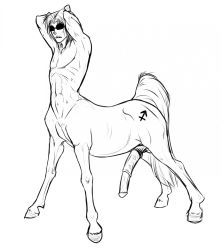 Rule 34 | 1boy, animal penis, artist request, centaur, equius zahhak, erection, furry, furry male, highres, homestuck, horse, horse penis, huge penis, male focus, nude, penis, simple background, solo, taur, testicles, uncensored, veins, veiny penis, white background