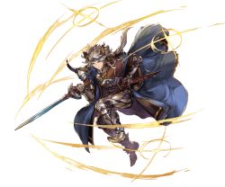 Rule 34 | 10s, 1boy, animal ears, armor, belt, brown eyes, cape, cat boy, cat ears, chain, circlet, closed mouth, erune, full body, granblue fantasy, hair tubes, holding, holding sword, holding weapon, long hair, male focus, minaba hideo, official art, ponytail, seruel, sheath, silver hair, solo, sparkle, spikes, sword, transparent background, weapon