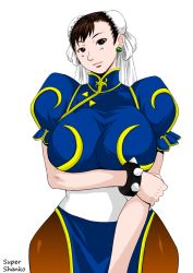 Rule 34 | breasts, capcom, china dress, chinese clothes, chun-li, curvy, dress, hip focus, huge breasts, large breasts, plump, street fighter, wide hips