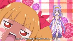 Rule 34 | 2girls, aisaki emiru, anime screenshot, cure amour, cure macherie, highres, hugtto! precure, multiple girls, non-web source, precure, ruru amour