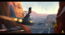 Rule 34 | aerial battle, afterburner, aircraft, airplane, artist name, bad deviantart id, bad id, battle, damaged, dogfight, f-22, fighter jet, firing, harisovildar, jet, letterboxed, logo, military, military vehicle, missile, motion blur, no humans, original, sky, smoke, ufo, valley, vehicle focus