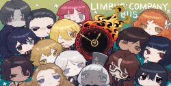 Rule 34 | 1other, 6+boys, 6+girls, black eyes, black hair, blonde hair, bow, charon (project moon), dante (limbus company), don quixote (project moon), everyone, faust (project moon), green eyes, gregor (project moon), hair bow, heathcliff (project moon), highres, hong lu (project moon), ishmael (project moon), limbus company, long hair, meursault (project moon), multiple boys, multiple girls, orange hair, outis (project moon), pink hair, project moon, red eyes, rodion (project moon), ryoshu (project moon), shan23852196, short hair, sinclair (project moon), vergilius (project moon), very long hair, white bow, white hair, yellow eyes, yi sang (project moon), yuri (project moon)