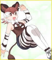 Rule 34 | cats yone, gloves, highres, kemono friends, kemono friends 3, necktie, okapi (kemono friends), shirt, skirt, tail