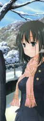 Rule 34 | 1girl, highres, kobayashi ritz, plaid, plaid scarf, saki (manga), scarf, solo focus, touyoko momoko
