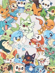 Rule 34 | black eyes, blue eyes, brown eyes, bulbasaur, charmander, chespin, chikorita, chimchar, closed eyes, closed mouth, creatures (company), cyndaquil, fangs, fennekin, froakie, fuecoco, game freak, gen 1 pokemon, gen 2 pokemon, gen 3 pokemon, gen 4 pokemon, gen 5 pokemon, gen 6 pokemon, gen 7 pokemon, gen 8 pokemon, grookey, hand up, hands up, highres, jira 077, litten, mudkip, nintendo, one eye closed, open mouth, oshawott, piplup, pokemon, pokemon (creature), popplio, quaxly, red eyes, rowlet, scorbunny, snivy, sobble, sprigatito, squirtle, star (symbol), teardrop, tepig, torchic, totodile, treecko, turtwig, yellow eyes