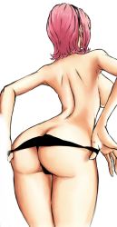 Rule 34 | 1girl, absurdres, ass, highres, one piece, sherumaru (korcht06), short hair, undressing, vinsmoke reiju