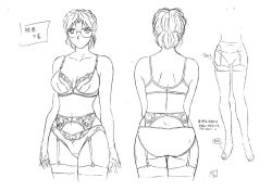 Rule 34 | 1girl, lingerie, minami ayaka, official art, settei, shusaku, underwear