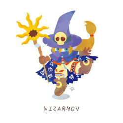 Rule 34 | digimon, digimon (creature), gloves, hat, skull, wizard, wizard hat, wizarmon