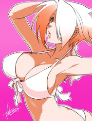 Rule 34 | 1girl, angel (kof), bikini, breasts, cleavage, large breasts, snk, swimsuit, the king of fighters