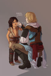 Rule 34 | 2boys, age difference, aged down, artist name, assassin&#039;s creed, assassin&#039;s creed (series), assassin&#039;s creed iii, assassin&#039;s creed iv: black flag, back, bad id, bad pixiv id, blonde hair, boots, connor kenway, edward kenway, embarrassed, grandfather and grandson, highres, hood, hood down, jacket, long hair, male focus, multiple boys, native american, pants, riense, sash, shirt, smile, time paradox, vambraces