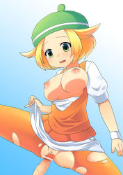 Rule 34 | 10s, 1girl, bianca (pokemon), blonde hair, blush, breasts, breasts out, censored, creatures (company), game freak, hat, large breasts, nintendo, nipples, open clothes, pantyhose, penis, pokemon, pokemon bw, pokke (potch pocket), pussy, sex, short hair, solo focus, spread legs, tears, torn clothes, vaginal