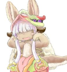 Rule 34 | 10s, artist request, rabbit, furry, made in abyss, nanachi (made in abyss), white hair
