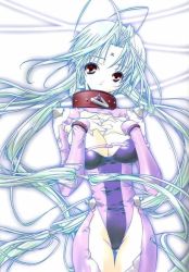Rule 34 | 00s, 1girl, blue hair, breasts, colored skin, dears, female focus, solo, tagme, white background, white skin