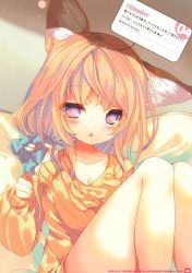 Rule 34 | 1girl, amamiya mei, animal ears, blonde hair, blush, bow, bowtie, breasts, cat ears, cat tail, cherry blossoms, chestnut mouth, cleavage, collar, double v, extra ears, flower, fox ears, fox tail, hair flower, hair ornament, hairclip, heart, heart-shaped pupils, highres, loafers, long hair, long sleeves, looking at viewer, low twintails, medium breasts, open mouth, original, outstretched arm, p19, purple eyes, shirt, shoes, simple background, sitting, solo, sweater, symbol-shaped pupils, tail, thighhighs, twintails, v, virtual youtuber, white background, zettai ryouiki