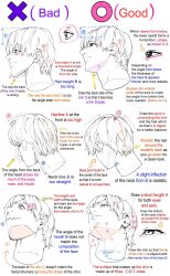 Rule 34 | 1boy, commentary, disembodied head, english commentary, english text, guide, highres, how to, male focus, multiple views, original, short hair, simple background, white background, yoshimura takuya
