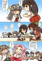 Rule 34 | ..., 10s, 6+girls, = =, aged down, akagi (kancolle), akatsuki (kancolle), anchor print, beer can, black hair, blue eyes, blush, bow, brown eyes, brown hair, can, closed eyes, commentary request, cup, detached sleeves, dress, drink can, drinking, eating, elbow gloves, flying sweatdrops, folded ponytail, food, food on face, fubuki (kancolle), gloves, grey eyes, grey hair, hair bow, hair ornament, hair ribbon, hairband, hairclip, hakama, hakama skirt, haruna (kancolle), hat, headgear, hibiki (kancolle), hiei (kancolle), hisahiko, horns, ikazuchi (kancolle), inazuma (kancolle), indian style, japanese clothes, jintsuu (kancolle), jun&#039;you (kancolle), kantai collection, kashiwa mochi (food), katsuragi (kancolle), laughing, long hair, looking back, low ponytail, md5 mismatch, mittens, multiple girls, nontraditional miko, northern ocean princess, open mouth, orange eyes, parted bangs, pink hair, plaid, plaid skirt, plate, ponytail, red skirt, ribbon, school uniform, seiza, serafuku, short hair, sitting, skirt, smile, spiked hair, spoken ellipsis, star-shaped pupils, star (symbol), symbol-shaped pupils, thighhighs, translation request, white hair, wide sleeves