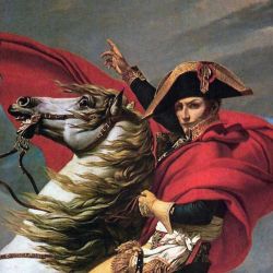 Rule 34 | 1boy, animal, beard, blue eyes, brown hair, cape, facial hair, fate/grand order, fate (series), gloves, hat, historical connection, horse, horseback riding, long sideburns, long sleeves, looking at viewer, male focus, napoleon bonaparte (fate), pants, realmokouze, riding, smile, solo, uniform