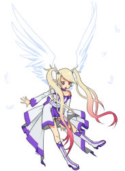 Rule 34 | 00s, angel, blonde hair, boots, dungeon and fighter, elf, mage (dungeon and fighter), pointy ears, wings