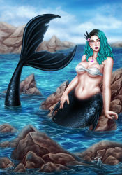 Rule 34 | breasts, large breasts, mermaid, monster girl, ocean, original, tagme