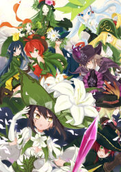 Rule 34 | 10s, 6+girls, ankle boots, bandana, black hair, black lily musketeer hermann, blonde hair, blue eyes, blue hair, boots, breasts, cardfight!! vanguard, cherry blossom musketeer august, cleavage, cleavage cutout, clothing cutout, feathers, flower, frills, gloves, green eyes, green hair, grey hair, hat, hibiscus musketeer hannah, lily of the valley musketeer kaivant, lily of the valley musketeer rebecca, long hair, multiple girls, musketeer of water lily ruth, neo nectar, purple eyes, queen of the night musketeer daniel, red hair, short hair, tulip musketeer almira, tulip musketeer mina, turnip musketeer kira, white hair, white lily musketeer cecilia, yellow eyes