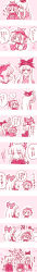 Rule 34 | 3girls, :&gt;, :&lt;, :i, = =, ?, ^^^, absurdres, anger vein, angry, blush, blush stickers, bow, chibi, comic, earrings, female focus, fujiwara no mokou, fume, hair bow, hair ribbon, hands in opposite sleeves, hat, head wings, heart, highres, japanese clothes, jewelry, kamishirasawa keine, kimono, long hair, long image, looking back, monochrome, multiple girls, mystia lorelei, nekomura otako, pink theme, pointing, pout, puffy cheeks, ribbon, short hair, smile, smirk, solid circle eyes, steam, sweat, tako suke, tall image, tears, touhou, translation request, tress ribbon, troll face, very long hair, wings