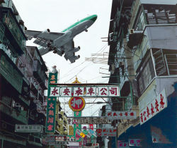 Rule 34 | aircraft, airplane, bad id, bad pixiv id, chinese text, city, cityscape, hong kong, jet, no humans, original, photo-referenced, real world location, realistic, scenery, shimazu fuyuki, sign, traditional chinese text