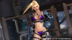 Rule 34 | 1girl, 3d, blonde hair, breasts, dead or alive, dead or alive 5, female focus, highres, large breasts, ninja gaiden, official art, official wallpaper, rachel (ninja gaiden), solo, wallpaper