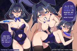 Rule 34 | 1girl, absurdres, ahegao, animal ears, artist name, bare shoulders, bent over, black thighhighs, blue eyes, blue hair, blush, bow, bowtie, breasts, cleavage, clothed sex, clothing cutout, collar, colored condom, condom, condom on penis, cum, cum in mouth, cum on body, cum on hair, cum on tongue, cum string, cumdrip, detached collar, doggystyle, drooling, ejaculation, english text, erection, facial, fake animal ears, fake tail, gluteal fold, group sex, hair intakes, hand on own hip, hand up, heart, heart-shaped pupils, hetero, highleg, highleg leotard, highres, holding, holding tray, holocouncil, hololive, hololive english, jewelry, large breasts, leotard, lewdishsnail, looking ahead, looking at viewer, mmf threesome, multiple condoms, multiple penises, naughty face, navel, navel cutout, navel piercing, nipple slip, nipples, no bra, one breast out, open mouth, ouro kronii, patreon username, penis, piercing, playboy bunny, purple leotard, rabbit ears, rabbit tail, saliva, sex, sex from behind, short hair, skindentation, sleeveless, smash invitation, solo, speech bubble, standing, stomach, strapless, strapless leotard, symbol-shaped pupils, tail, talking, teeth, testicles, thick thighs, thigh gap, thighhighs, thighs, threesome, tongue, tongue out, tray, uncensored, vaginal, virtual youtuber, wardrobe malfunction, white collar