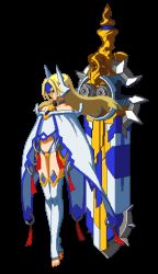 Rule 34 | animated, animated gif, arc system works, blazblue, blonde hair, mu-12, official art, sword, weapon