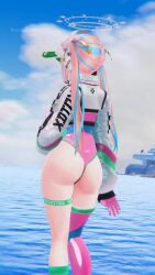 Rule 34 | 1girl, 3d, animated, ass, blue hair, bouncing breasts, breasts, cornelia vr, dancing, highres, large breasts, long hair, multicolored hair, pink hair, red eyes, solo, tagme, thighs, video, vrchat, yellow eyes