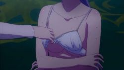 Rule 34 | 10s, 1boy, 1girl, animated, animated gif, bra, breasts, nonaka kurumi, shinmai maou no testament, underboob, underwear, white bra