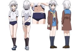 Rule 34 | 10s, high school dxd, school uniform, silver hair, skirt, toujou koneko