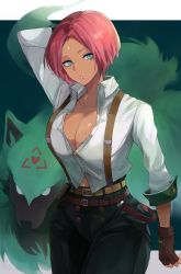 Rule 34 | arc system works, blue eyes, breasts, cleavage, giovanna (guilty gear), guilty gear, guilty gear strive, highres, large breasts, red hair