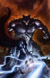 Rule 34 | 1boy, armor, battle, epic, lightning, marvel, monster, the destroyer, thor (mythology)