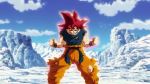Rule 34 | animated, anime screenshot, audible speech, aura, battle, blue fire, broly (dragon ball super), destruction, dragon ball, dragon ball super, dragon ball super broly, electricity, energy, energy ball, energy barrier, energy beam, english audio, explosion, fight, fire, flying, glowing, highres, ice, ice cap, jacket, lava, mountains, punching, scar, shouting, snow, son goku, sound, super saiyan, super saiyan blue, super saiyan god, tagme, third-party edit, transformation, video, wind