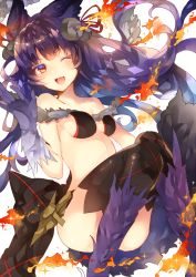Rule 34 | 10s, 1girl, ;d, animal ears, asada sadao, bad id, bad pixiv id, bare shoulders, bell, black hair, blush, breasts, erune, fang, fire, granblue fantasy, head tilt, highres, jingle bell, long hair, one eye closed, open mouth, red eyes, simple background, small breasts, smile, solo, sparkle, very long hair, white background, yuel (granblue fantasy)