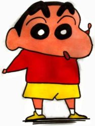 Rule 34 | 1boy, child, crayon shin-chan, looking at viewer, lowres, male focus, nohara shinnosuke, open mouth, short hair, simple background, solo, tagme, white background