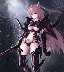 Rule 34 | 1girl, absurdres, agrius metamorphosis, ahoge, animal ears, atalanta (fate), atalanta alter (fate), atalanta alter (third ascension) (fate), breasts, cat ears, collar, commentary request, fate/grand order, fate (series), green eyes, hair between eyes, highres, long hair, looking at viewer, medium breasts, navel, nekobell, pubic tattoo, silver hair, solo, stomach, tail, tattoo, thighhighs, very long hair